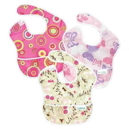 - Bumkins SuperBib 3-Pack, Butterfly/Pink Fizz/Flutter Floral