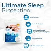 Hygea Natural Luxurious Bed Bug Pillow Protector Cover Waterproof , Standard, 2 Pack