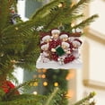 thumbnail image 3 of Decoraciones de Árbol de Navidad Personalizado Familia Bebé Lectura Colgante Conmemorativo, Bucle de Metal para Bolso de Coche Sala de Estar Árbol Puerta Pared Corona Patio, Escribir Nombre Y Mensaje, 3 of 5
