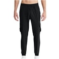 thumbnail image 2 of Pantalones largos de moda para hombre, con cordón, cintura elástica, multibolsillos, informales, largos y deportivos., 2 of 5