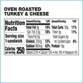 Deli Express Oven Roasted Turkey & Cheese Sandwich Wedge, 4.2 oz, 1