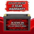 thumbnail image 2 of Banshee 12V Lithium Ion Motorcycle Battery YTXZ10S, 2 of 8