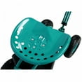 thumbnail image 6 of Rolling Garden Scooter Garden Cart Seat with Wheels, Tool Tray, Extendable Steer Handle and Storage Basket, Adjustable 360° Swivel Seat, Garden Yard Cart for Seniors, Easy Assembly, Green, 6 of 7