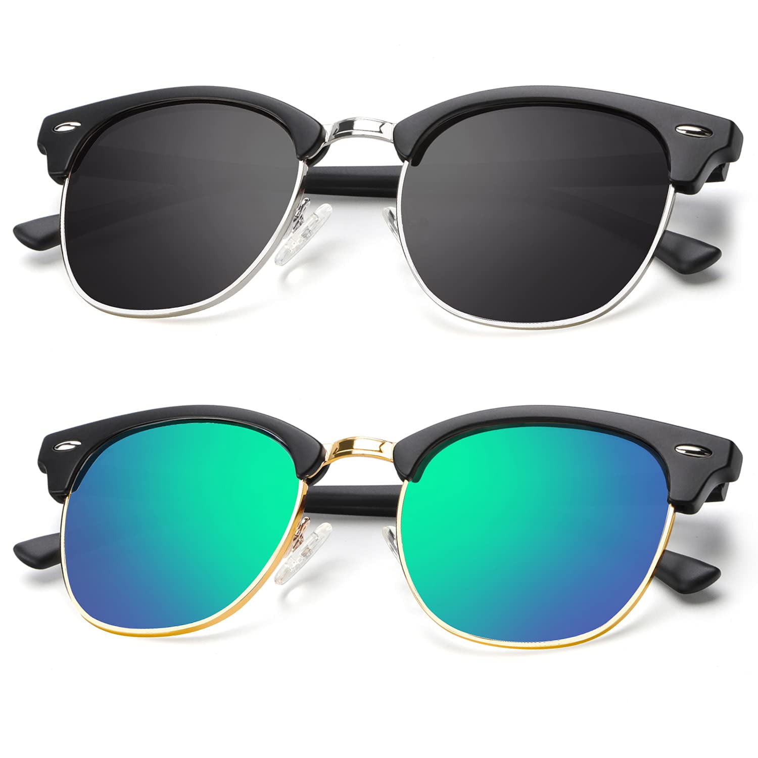SIPHEW Large Polarised Sunglasses Women/Men-Oversized Frame with 100% UVA/UVB Protection 