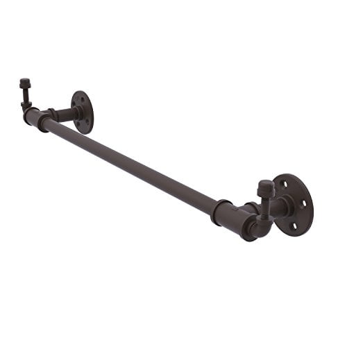 Allied Brass Pipeline Collection 30 Inch Towel Bar with Integrated Hooks - P-250-30-TBHK-ORB