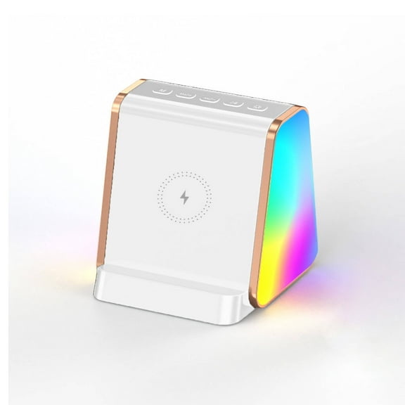GJX Bluetooth Speaker Border Floral Wireless Speaker Delicate Emboss Desktop Speaker