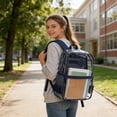 thumbnail image 4 of Tauxra Transparent Security Approved PVC Backpack Large Capacity Student School Bag For Concert Sports Events, 4 of 6