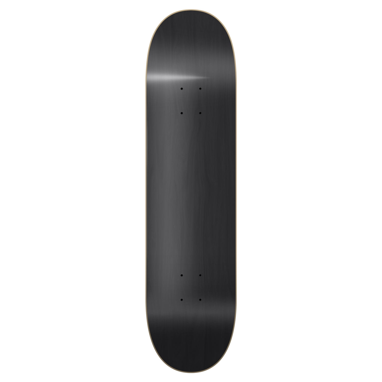 Boards Yocaher Blank Skateboard Deck Stained Black 8.5 inch