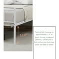 thumbnail image 6 of Pillfn Twin Size Metal Platform Bed Frame with Headboard Footboard Strong Steel Slat Support, White, 6 of 6