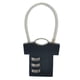 thumbnail image 1 of Lindo candado de combinación portátil de aleación de Zinc con forma de ropa para archivador de maleta negro, 1 of 2
