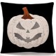 thumbnail image 2 of Set of 4 Halloween Pumpkin Head Funny Trick-Trouble Cartoon Anime Home Pillowcase (45x45cm), 2 of 4