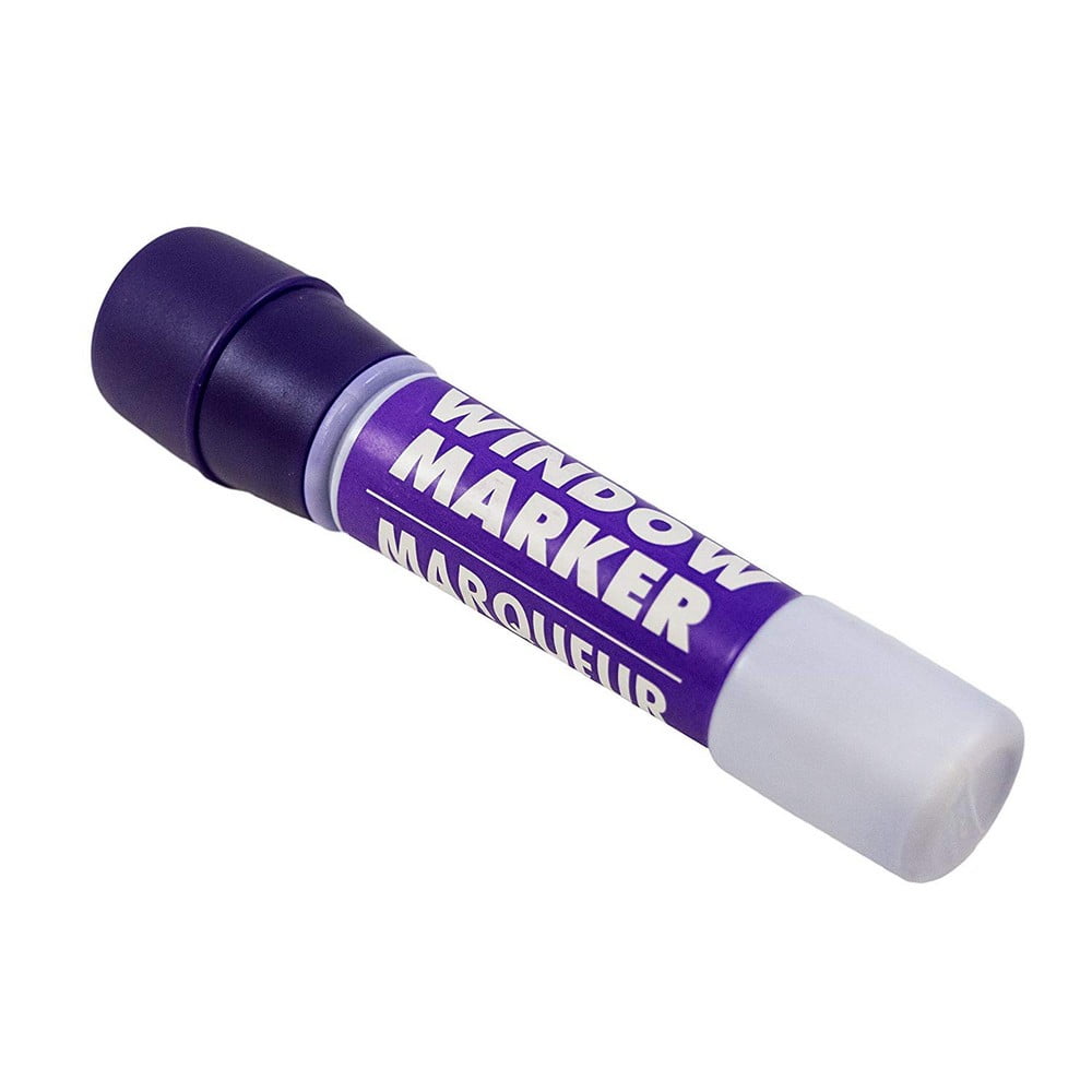 JAM Team Spirit Washable Window Markers, Purple, 1/Pack