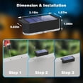 thumbnail image 6 of Peasur Solar Fence Lights, Outdoor Deck & Railing Lights, Waterproof LED Step Lighting for Yard, Patio, Stairs - Warm White, 6 of 7