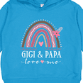 thumbnail image 3 of Inktastic Gigi and Papa Love Me Rainbow Toddler Hoodie, 3 of 4