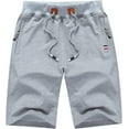 thumbnail image 1 of Pantalones cortos casuales para hombre, pantalones cortos cómodos, transpirables, grandes y altos Adepaton HMHZ816-16, 1 of 7