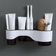 thumbnail image 4 of Portacepillos de dientes colgante de pared | Organizador de cepillos de dientes de ABS con ranuras para pasta de dientes y ganchos para toallas | Diseño ventilado y escurridor | Almacenamiento para, 4 of 7