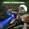 thumbnail image 4 of VERTOY Juguetes de dinosaurios con control remoto para niños de 3-5 4-7 8-12 años - Ideas realistas de regalos de T-Rex grandes para niños RC Walking Dino con sensor táctil de luz rugiente, 4 of 9