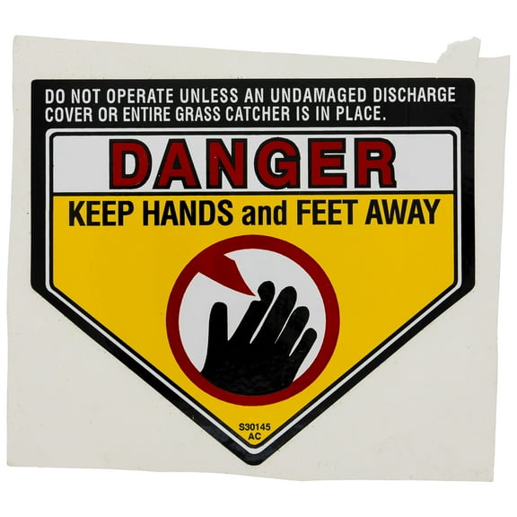 CUB CADET 977S30145 Danger Label Z Force RZT SLT GT LT 1050 1054 1550 1554 Tank Mowers