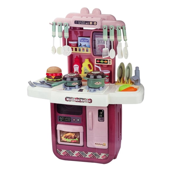 Cocina Infantil De Juguete c/ 35 Acc Luces y Sonido