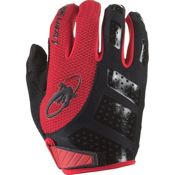 Lizard Skins Monitor SL Gloves: Jet Black/Crimson SM