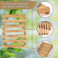 thumbnail image 2 of Soporte para jabón de madera de bambú natural LIUXGMXG para cocina baño esponja jabón, 2 of 5