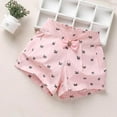 thumbnail image 2 of Jalioing Girls Cute Lounge Shorts Print Elastic Waist Cotton Shorts Lightweight Summer Loose Shorts 2-12 Years, 2 of 3