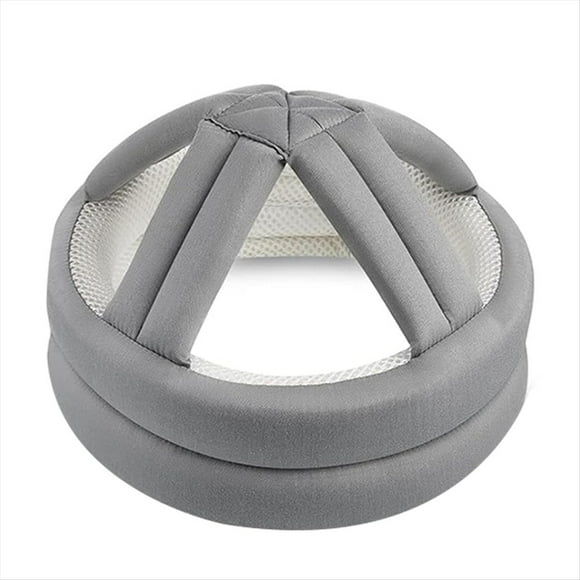 Casco Protector para Personas Mayores, Casco de Seguridad Ajustable y Transpirable para Personas Mayores, Protección para la Cabeza con Prevención de Caídas, Color Gris