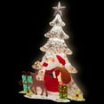 thumbnail image 3 of 16" Lighted Tree Santa Scene, 3 of 3