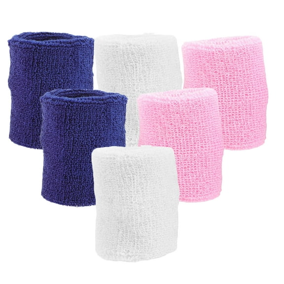 SOPOTUTU 6Pcs Adjustable Breathable Sports Wristbands for Yoga Running and Fitness