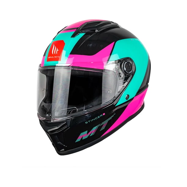 Casco De Moto Mt Helmets Stinger 2 Gem B8 Brillo