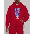 thumbnail image 3 of Sudadera con capucha con estampado de eslogan, sudaderas con capucha geniales para hombres, sudadera con capucha de diseño gráfico informal para hombres con bolsillo de canguro para el otoño de invier, 3 of 4