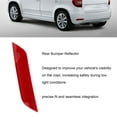 thumbnail image 4 of Rear Bumper Reflector Rear Bumper Trim Red ABS Snap On Replacement for 2014 - 2018 Enhanced Visibility Safety, 4 of 7