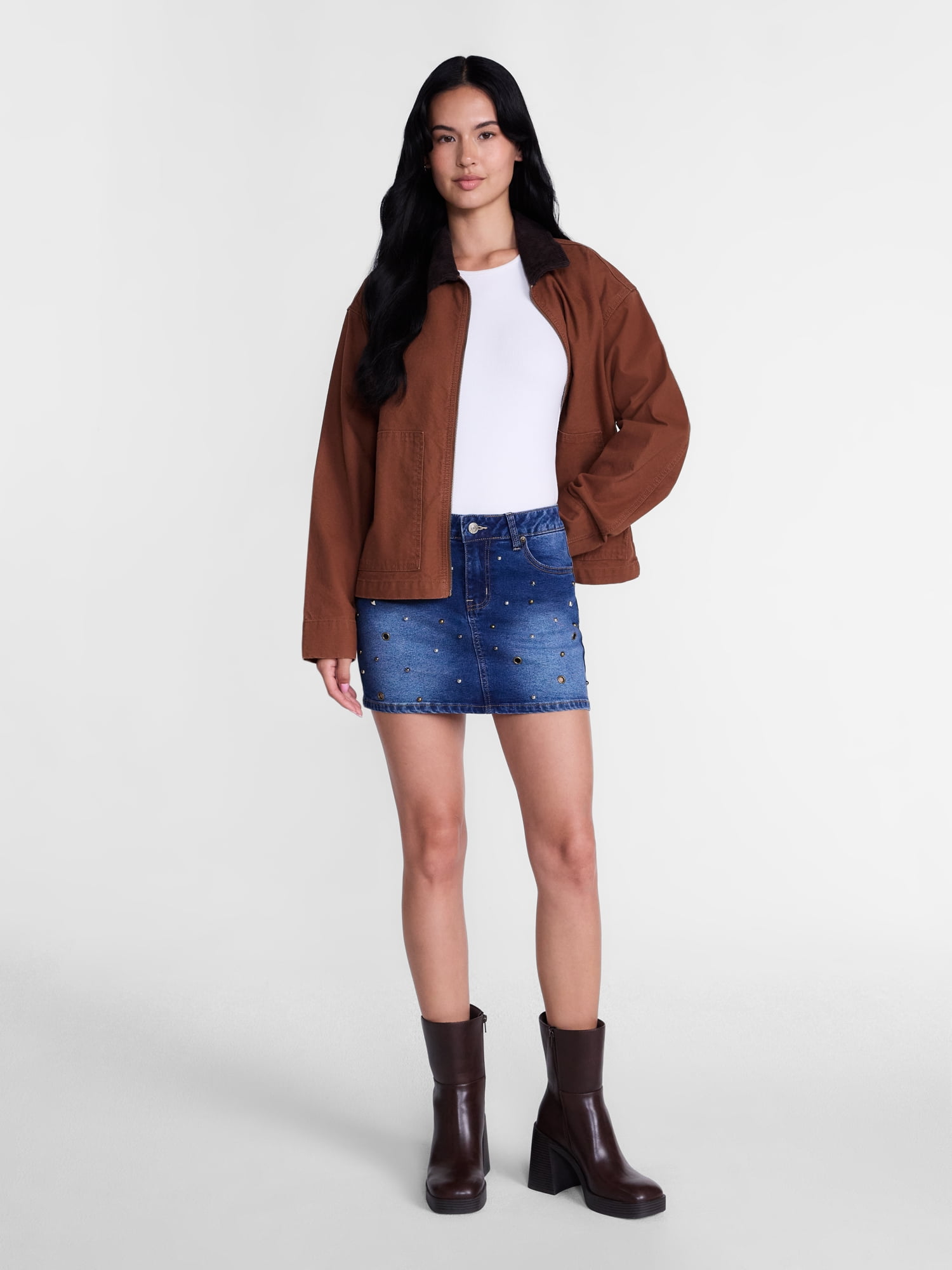 Madden NYC Women’s Grommet Mini Skort, Sizes XXS-XXL