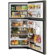 GE Appliances 19.2 Cu Ft Slate Top Freezer Refrigerator