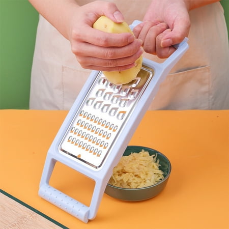 

Multi-Functional Kitchen Grater with Non-Slip Handle Hand-held Shredder Cutter Grater Slicer Kitchen Tool - Random Color B 1pcs(Shredded-Thin/Thick)