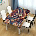 thumbnail image 4 of Yayeee Tablecloths 54" x 54" Rectangle Wrinkle Resistant Party Table Cover, Beige Geometric Eagle, 4 of 8