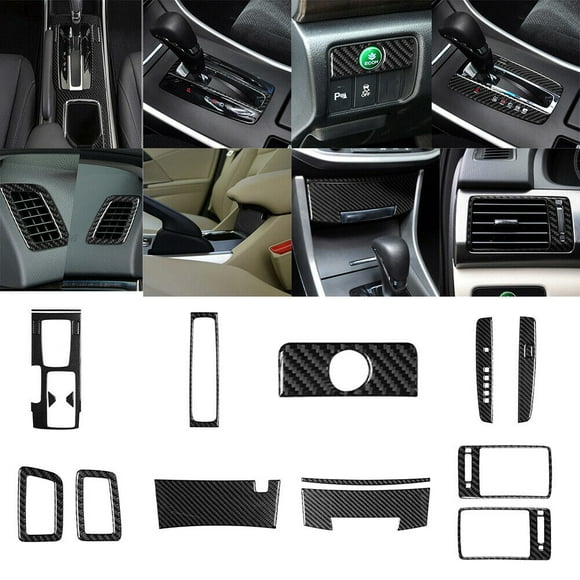 17Pcs Carbon Fiber Full Interior Kit Cover Trim for Honda for Accord 2013-2017