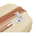 thumbnail image 6 of 4 Piece PP Hard Shell Luggage Sets,Lightweight& Durable Suitcase with TSA Lock,Airline Certified Carry-on Luggage(14/20/24/28in),Apricot Cream, 6 of 9