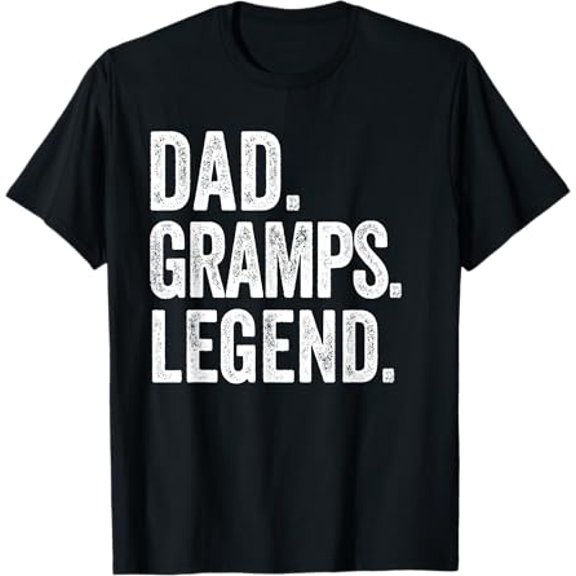 Dad Gramps Legend - Vintage Distressed Bold Gramps Graphic T-Shirt