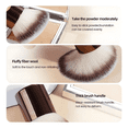 thumbnail image 2 of Set 7 Brochas Maquillaje Profesional Alto Nivel  Malubero Color Marrón, 2 of 5