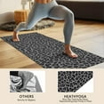 thumbnail image 4 of Black Leopard Print Hot Yoga Mat Towel Non Slip for Hot Yoga - Quick-Drying Yoga Mat Cover with 4 Corner Pockets with Travel Bag - Hot Yoga Towel Non Slip 74"x26", 4 of 6