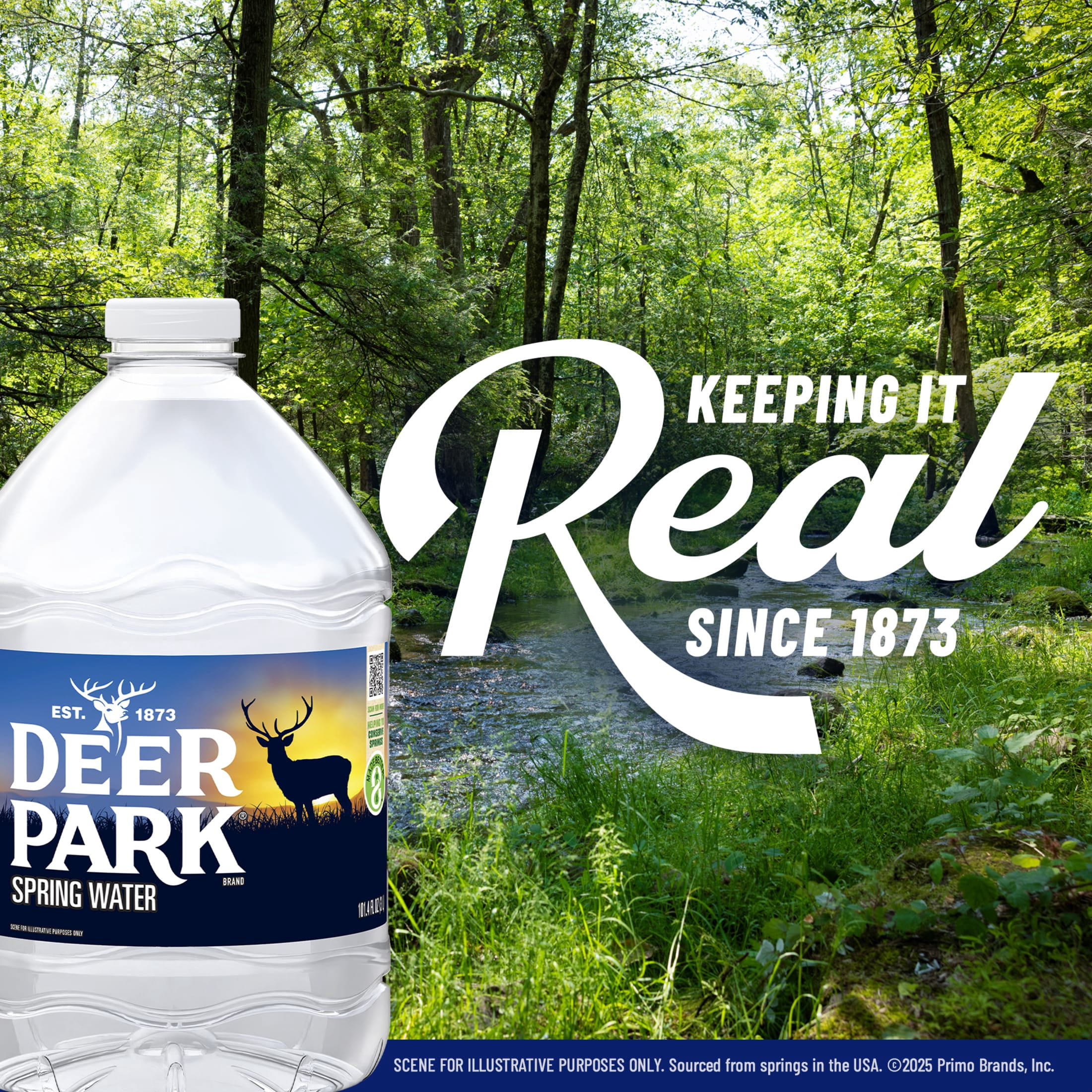 (6 pack) Deer Park Spring Water, 3 Liter, Single Plastic Jug