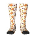 thumbnail image 2 of Picia Women Crew Soft Moisture-wicking Socks Cartoon Squirrel Pattern Design Cotton Socks, One Size fit All, 2 of 9