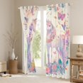 thumbnail image 3 of Manfei Purple Unicorn Black Out Curtains for Kids, Dreamy Butterfly Animal Curtains Pack of 2 (42x63 Each), Garden Floral Flower Bedroom Curtains, Curtains and Drapes Decor, 3 of 6