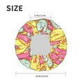 thumbnail image 6 of Kdxio Donut and Blue Print Shower Cap for Women,Elastic and Reusable,Double Waterproof Layers Bathing Hat, 6 of 9