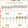 thumbnail image 5 of 16PCS Travel Theme Cupcake Toppers Wooden Airplane Suitcase Cake Toppers for Travel Adventure Party Decorations Birthday Baby Shower Supplies, 5 of 6