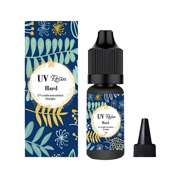 VELIMO Uv Resin,Clear Curing Resin Hard Transparent Curable Activated Epoxy Resin for Resin Casting and Coating Diy Fabrication（10Ml）