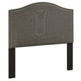 thumbnail image 2 of HomeFare Upholstered Camelback Headboard, 2 of 8