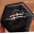 thumbnail image 5 of Faty-T Elegant Double Cross Ring with Crystal Accents - Gold Tone Fashion Jewelry, 5 of 7