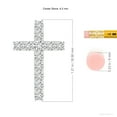 thumbnail image 4 of Angara Natural Diamond Cross Pendant Necklace for Women in 14K White Gold (Size-4.2mm) – April Birthstone Jewelry | Prong-Set Diamond Cross Necklace, 4 of 9